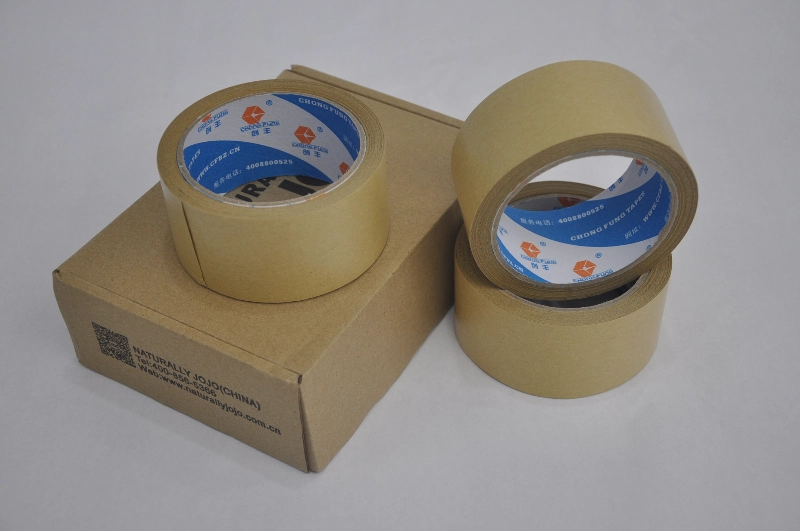 Individuell bedrucktes Kraftpapierband für die Verpackung zum Mitnehmen